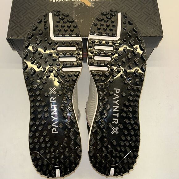 Payntr 003F Spiked Golf Shoes Grey/White Size 11.5 New in Box - Picture 5 of 9